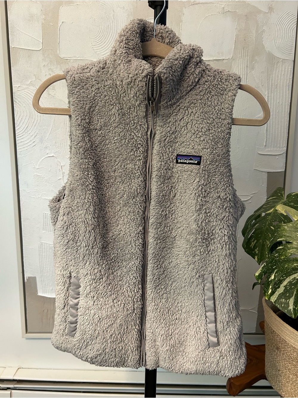 FUC Patagonia Sherpa Fleece Vest - Light Taupe - Small